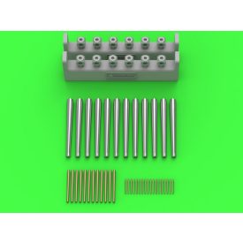   Master Model SMS Viribus Unitis armament - 305mm (12pcs), 150mm (12pcs) barrels, 70mm (18pcs) barrels Trumpeter)