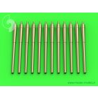 Master Model USN 14in/50 (35,6 cm) gun barrels - for turrets without blastbags (12pcs) - New Mexico (BB-40) and Tennessee (BB-43) classes