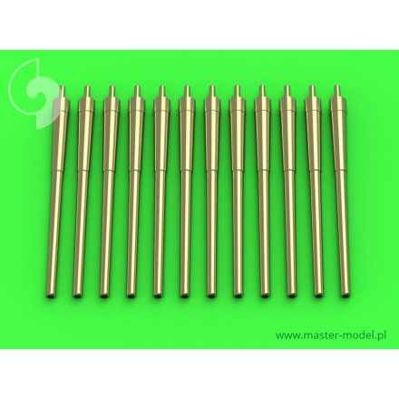 Master Model USN 14in/50 (35,6 cm) gun barrels - for turrets without blastbags (12pcs) - New Mexico (BB-40) and Tennessee (BB-43) classes