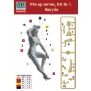 Master Box Pin-up series,Kit No.1 Marylin figura készlet
