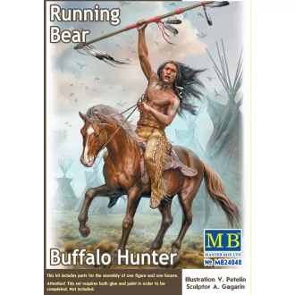 Master Box Buffalo Hunter. Running Bear figura készlet