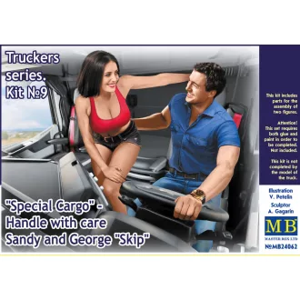   Master Box Truckers series"Special Cargo"Handle wit care!Sandy and George figura készlet