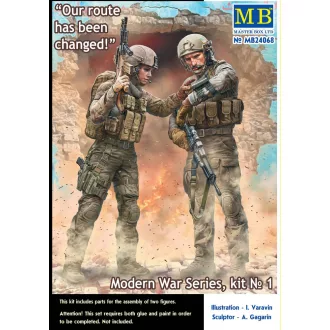   Master Box Our route has been changed! Modern War Series, kit No.1 figura készlet