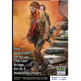   Master Box Nadezhda (Hope). Pst-apocalyptic series. The Last Bridge. Kit No.5 figura készlet