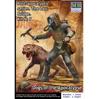   Master Box Post-apocalyptic series. The Last Bridge. Kit No. 7. Dogs of the Apocalypse figura készlet