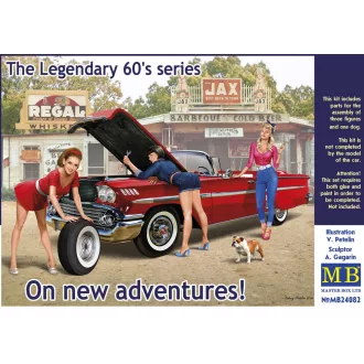   Master Box The Legendary 60's series. On new adventures! figura készlet