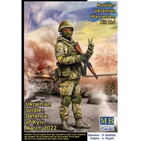   Masterbox Russian-Ukrainian War series, Kit №1. Ukrainian soldier, Defence of Kyiv, March 2022