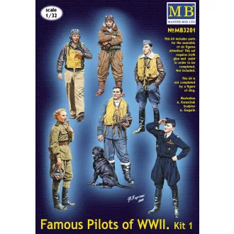 Master Box Famous WWII pilots set figura készlet
