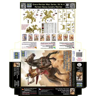   Master Box Greco-Persian Wars Series. Kit ? 4. Persian Heavy Cavalry Warrior figura készlet