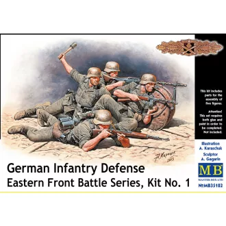   Master Box German infantry defense, Eastern Front figura készlet