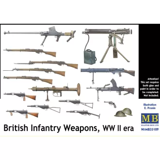   Master Box British infantry weapons, WWII era figura készlet