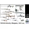Master Box British infantry weapons, WWII era figura készlet