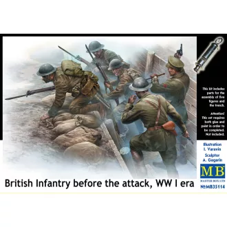   Master Box British infantry before attack,WWI era figura készlet