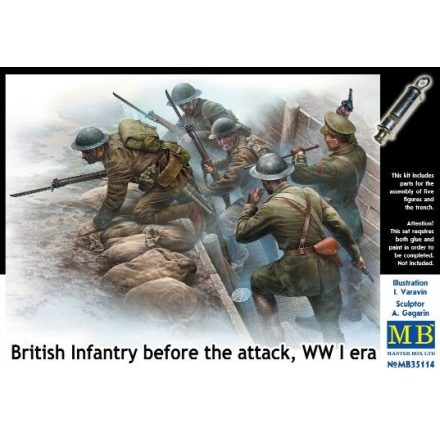 Masterbox British Infantry before the Attack WW1