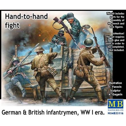 Masterbox Hand-to-hand fight, German-British infant infantrymen, WWI