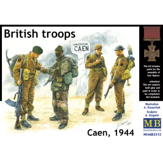 Master Box Britische Truppen Caen 1944 figura készlet