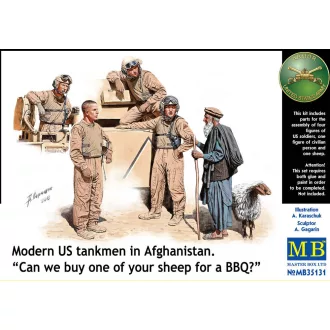   Master Box Modern U.S. tankmen in Afghanistan figura készlet