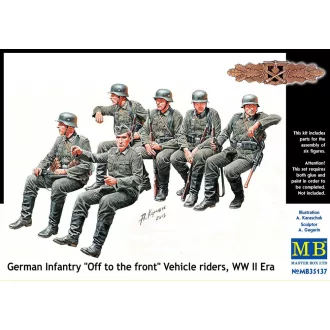 Master Box German infantry vehicle riders figura készlet