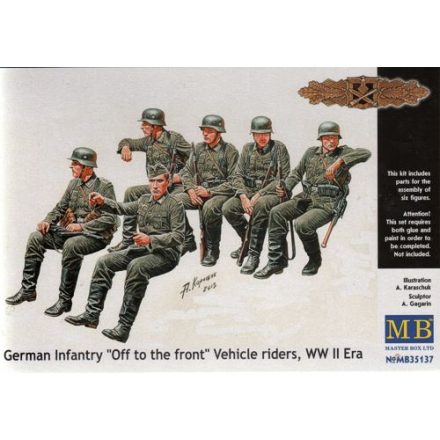 Masterbox German infantry “Off to the front” Vehicle riders