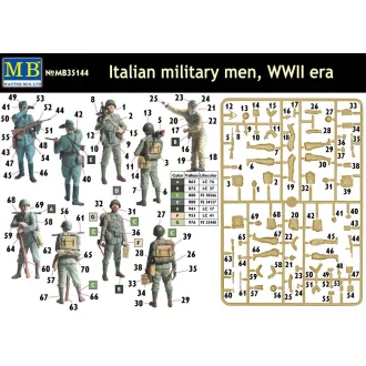 Master Box Italian military men,WWII era figura készlet