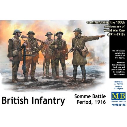 Masterbox British Infantry, Somme Battle Period, 1916