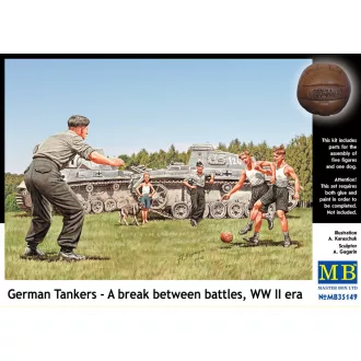   Master Box German tankmen in the break bet. Combats figura készlet