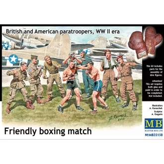   Master Box Friendly boxing match.Brit.+Amer.paratro figura készlet