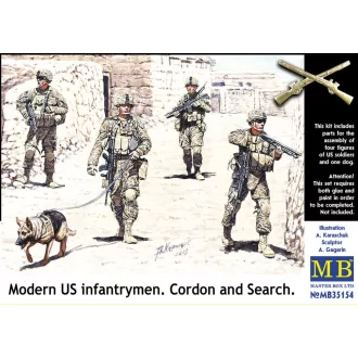   Master Box Modern U.S.infantrymen. Cordon and Searc figura készlet