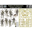 Master Box Modern U.S.infantrymen. Cordon and Searc figura készlet