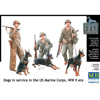   Master Box Dogs in service in US Marine Corps figura készlet