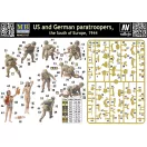 Master Box U.S. and German paratroopers,South of Eu figura készlet