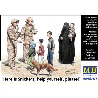   Master Box Here is Snickers help yourself, please figura készlet