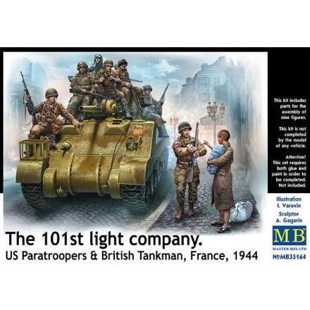 Masterbox The 101st light company. US Paratroopers & British Tankman