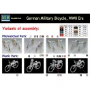 Master Box German military bicycle, WWII Era dioráma kiegészítő