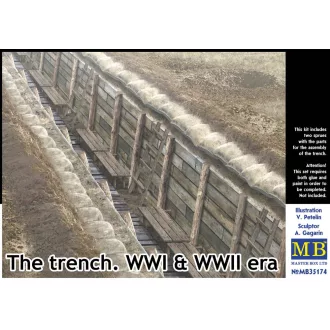 Master Box The trench. WWI & WWII era figura készlet