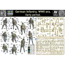 Master Box German infantry,WWII era. Early period figura készlet