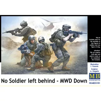 Master Box No Soldier left behind - MWD Down figura készlet