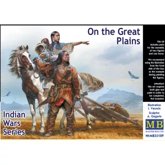   Master Box On the Great Plains,Indian Wars Series figura készlet