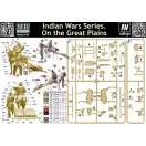 Master Box On the Great Plains,Indian Wars Series figura készlet