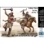 Master Box Tomahawk Charge.Indian Wars Series, kit No.2 figura készlet