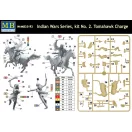 Master Box Tomahawk Charge.Indian Wars Series, kit No.2 figura készlet