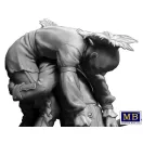 Master Box Wounded brother. Indian Wars series, XVIII century. Kit No. 2 figura készlet