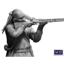 Master Box Wounded brother. Indian Wars series, XVIII century. Kit No. 2 figura készlet