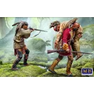 Master Box Wounded brother. Indian Wars series, XVIII century. Kit No. 2 figura készlet