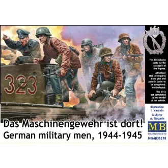   Master Box German military men, 1944-1945. Das Maschinengewehr ist dort! figura készlet