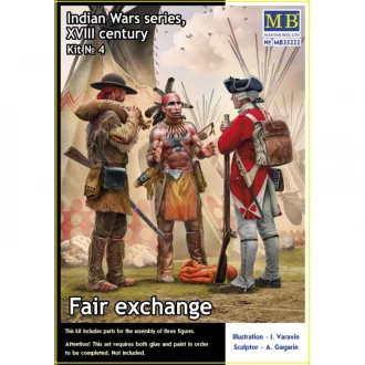   Master Box Fair exchange. Indian Wars Series, XVIII century. Kit No.4 figura készlet