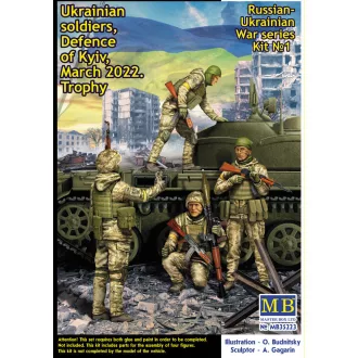   Master Box Ukrainian soldiers Defence of Kyiv March2022 Russian-Ukrainian War serieKit No1 figura készlet