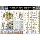 Master Box The Mohicans. Indian Wars Series, the XVIII century. Kit ? 6 figura készlet