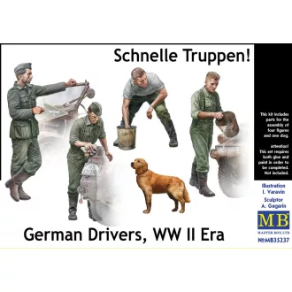   Master Box Schnelle Truppen. German Drivers, WW II Era figura készlet