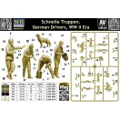 Master Box Schnelle Truppen. German Drivers, WW II Era figura készlet